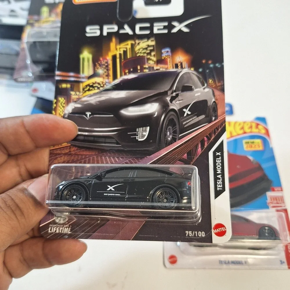 Hot Wheels Tesla 7 Cars Target Red Edition/ Model‎ X/ Black/ White/ Blue